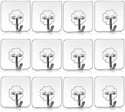 RAVARIYA Set of 12 Adhesive Hooks for