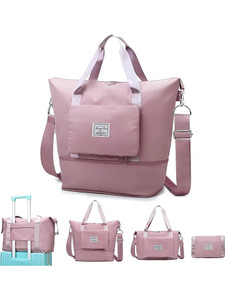ravechi folding travel bag small travel bag  - yes pink