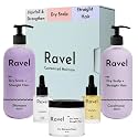 Ravel Customised Hair Care Set For Dry Scalp &amp; Straight Hair, Sulfate &amp; Paraben Free Shampoo (200ml) and Hair mask (100g) Combo Kit for Hair Fall Control, Strengthening - Pack of 5