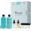 Ravel Customized Hair Fall Control &amp; Strengthen Starter Regimen for Normal Scalp &amp; Curly Hair, Customized for Dry/Normal/Oily Hair, 5 Product kit - Shampoo + Conditioner + Mask + Serum + Oil