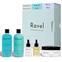 Ravel Customized Hair Fall Control &amp; Strengthen Starter Regimen for Normal Scalp &amp; Wavy Hair, Customized for Dry/Normal/Oily Hair, 5 Product kit - Shampoo + Conditioner + Mask + Serum + Oil