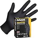 Raven Powder Free Nitrile Disposable Gloves | 7 Mil | Latex Free, Chemical + Puncture Resistant, Single Use |