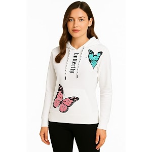 Raves Womens Stylish Printed Hoodie Trendy