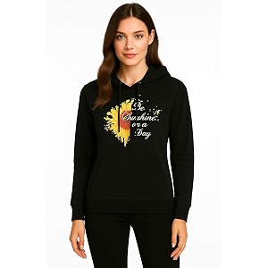 Raves Womens Stylish Printed Hoodie Trendy