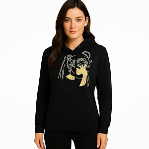 Raves Womens Stylish Printed Hoodie Trendy