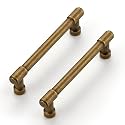 Ravinte Antique Brass Kitchen Pulls Cabinet Handles 4 Inch 10 Pack