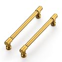 Ravinte Brushed Brass Kitchen Pulls Cabinet Handles 5 Inch 10 Pack