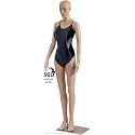 Female Straight Full Body Plastic Display Dummy Mannequin with Hair Wick (Eco, Skin Colour, 5.8 Feet)