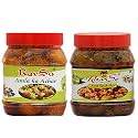 Ravso Advait Home Made Farm Fresh Indian achar Combo Pack of Two amla Pickle 250 Grams Aam Aachar 250 Grams (500gm)
