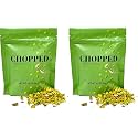 Raw Chopped Pistachios, Chopped Raw Pistachios for Baking Unroasted, Unsalted Made in the USA Resealable Bag 3.5 Ounces (Pack of 2)