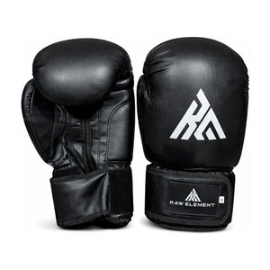 raw element boxing gloves mma muay thai thumb support wrist wrap  grip bar unisex- 14oz boxing gloves