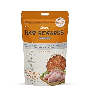 raw rewards wings with hides dog treats for training - natural and nutritional treat with easy to digest- 70 grm - pack of 1