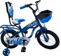 RAW TONY cycle for kids for 3 years to 5 years 14 T (inch) Road Cycle (Single Speed, Blue, Rigid)
