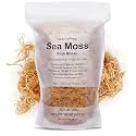 Raw Wildcrafted Gold Sea Moss 1 lb, St. Lucia Sun-Dried Seamoss, Natural Ocean Harvested Whole Moss | Makes 240+oz gel