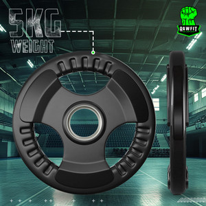 RAWFIT Finger Weight Plates - 5Kgx2 Rubber
