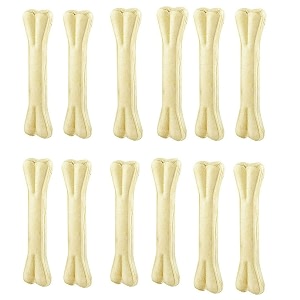 rawhide pressed dog chew bone  10 inches calcium-enriched treat for large dogs  3 kg bulk pack single durable bone for adults enhances dental health and bone strength