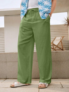 Rawlane Solid Men Green Track Pants