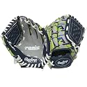 Rawlings Remix Youth Baseball Glove, 9 inch, Basket Web, Left Hand Throw, Neon Green
