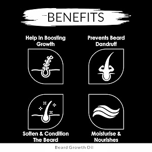 rawls men39s beard oil for men amp growth oil -30ml  all natural formula for a fuller  healthier beard and hair - softens strengthens  promotes growth