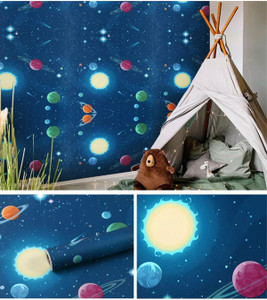 rawpockets 50 cm x 45 cm waterproof children vinyl wallpaper multicolor