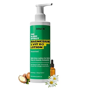 magnesium sleep body lotion with vitamin d3 amp arnica for soothing relief and muscle recovery enhanced with natural epsom salt amp vit b3 hydrating amp non-sticky vegan formula pack of 1 unscented