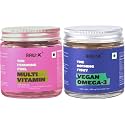 Plant Based Multivitamin for Women and Vegan Omega 3 (30 each), 24+ Vitamins Mineral, Herbs, 500mg EPA DHA and ALA for Overall Health, Hormonal Balance, Bone Health, and Better Sleep