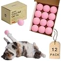 Rawry Foam Ball Cat Toy for Indoor Cats & Kittens,12 Pack, Pink