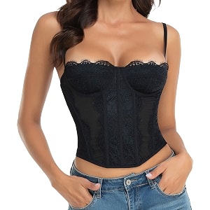 Raxnode Lace Bustier Corset Tops for Women