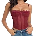 Raxnode Lace Bustier Corset Tops for Women