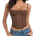 Raxnode Lace Bustier Corset Tops for Women