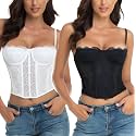 Raxnode Lace Bustier Corset Tops for Women