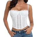 Raxnode Lace Bustier Corset Tops for Women