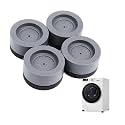 Raxon Innovation Anti Vibration Pads for Washing Machine Pan,Noise Dampening Washing Machine Feet with Tank Tread Grip for Washer and Dryer (8,Pcs) (Size:- 8.9cmX6.3cmX3.5) (Set of 2)
