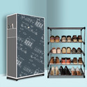 RAXON WORLD 4 Tier Foldable Shoe Rack – Space Saver, Universal for Entry, Bedroom & Balcony Metal Shoe Stand