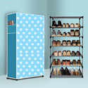 RAXON WORLD 6 Tier Foldable Shoe Rack – Space Saver, Universal for Entry, Bedroom & Balcony Metal Shoe Stand
