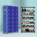 RAXON WORLD 6 Tier Foldable Shoe Rack – Space Saver, Universal for Entry, Bedroom & Balcony Metal Shoe Stand