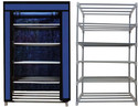RAXON WORLD Metal Shoe Stand (Blue,5Shelves, Metal Shoe Stand