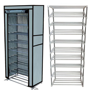 raxon world metal shoe stand 9shelves metal shoe stand
