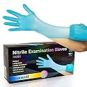 Raxwell Nitrile Gloves Large, Disposable Latex Free Gloves, Blue, 100 Pack