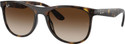 Ray-Ban Gradient Retro Square Sunglasses 57 For