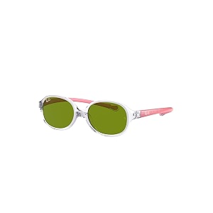 ray-ban uv protected kids unisex oval sunglasses - 0rj9187s