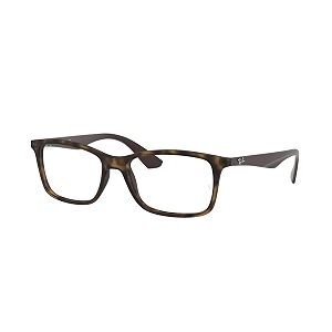 ray-ban unisex clear lens square frames - 0rx7047