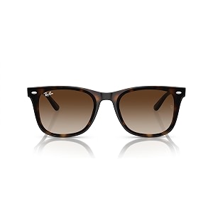 ray-ban unisex gradient brown lens square sunglasses - 0rb44207101365