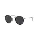 Ray-Ban Unisex Rb8247 Round Titanium Round Sunglasses