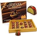 Rayana Dubai Milk Chocolate Truffles Gift Box, Cranchy Pistachio with Kunafa, Premium, 18 Piece, 8.25 oz