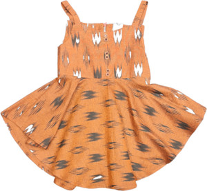rayie collection girls midiknee length casual dress yellow sleeveless
