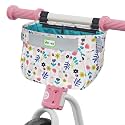 RAYMACE Kids Bike Basket,Children's Bike Basket Front,Waterproof Bicycle Basket Handlebar Bag for Girls,Boys Toddlers Bike or Scooter Accessories