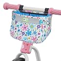 RAYMACE Kids Bike Basket,Children's Bike Basket Front,Waterproof Bicycle Basket Handlebar Bag for Girls,Boys Toddlers Bike or Scooter Accessories