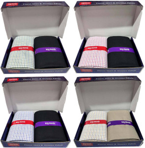 raymond cotton blend checkered shirt  trouser fabric