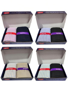 raymond cotton blend checkered shirt  trouser fabric